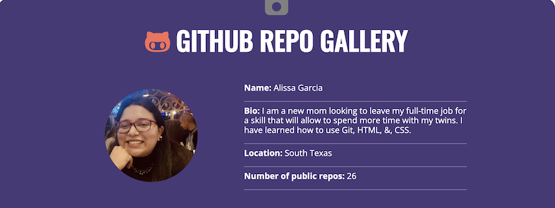 gallery for reposities in github